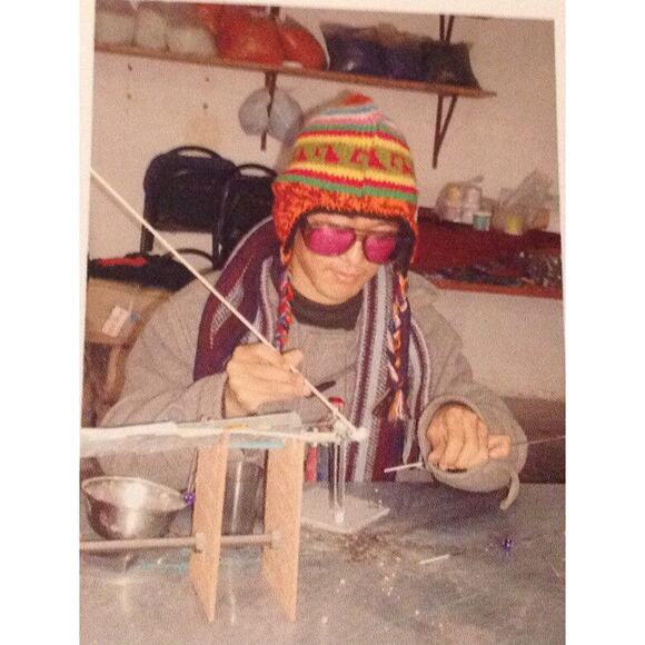 Lela Belle Hand Blown Murano Glass Beads - Set of 9 - Shades of Blue A7 - Picture 7 of 12